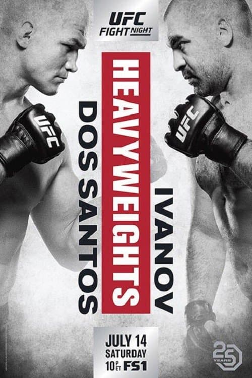 UFC Fight Night 133: dos Santos vs. Ivanovのポスター