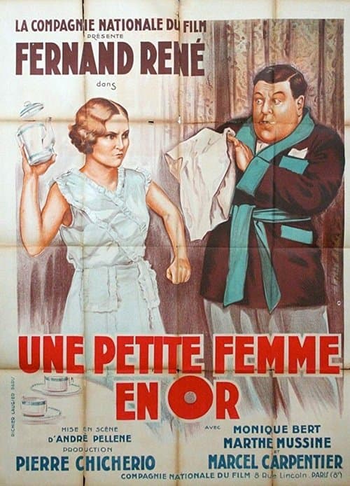 Une petite femme en orのポスター