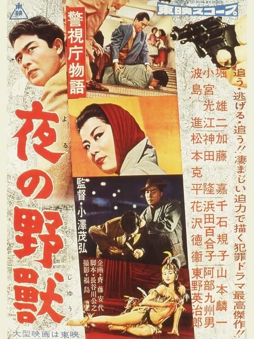 警視庁物語　夜の野獣のポスター