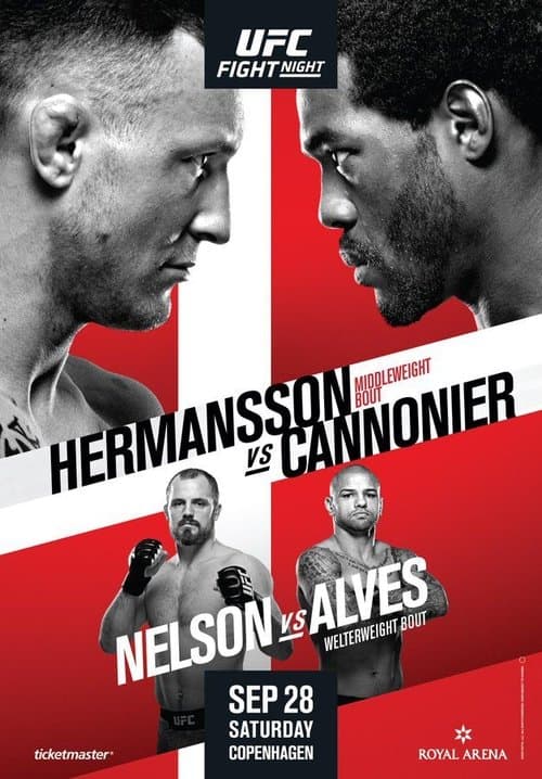 UFC Fight Night 160: Hermansson vs. Cannonierのポスター
