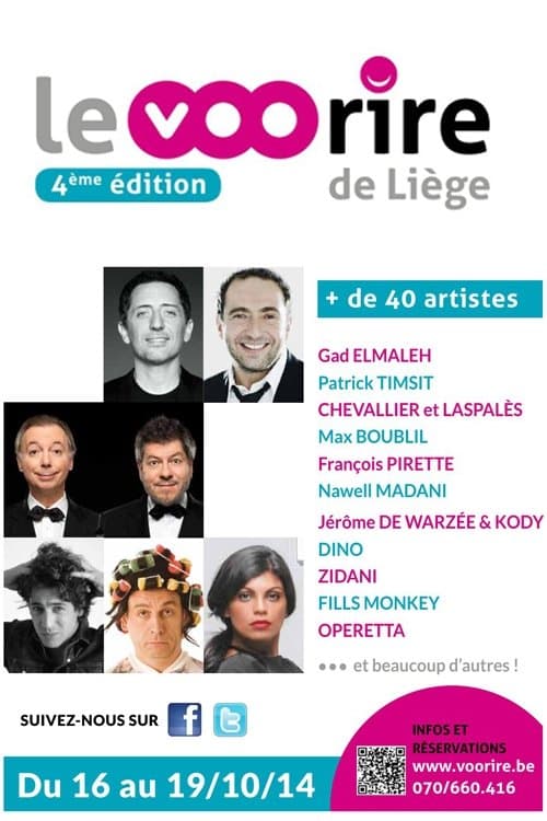 Gala du Festival du rire de Liègeのポスター