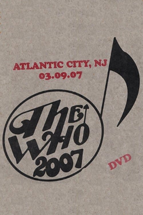 The Who: Atlantic City 3/9/2007のポスター