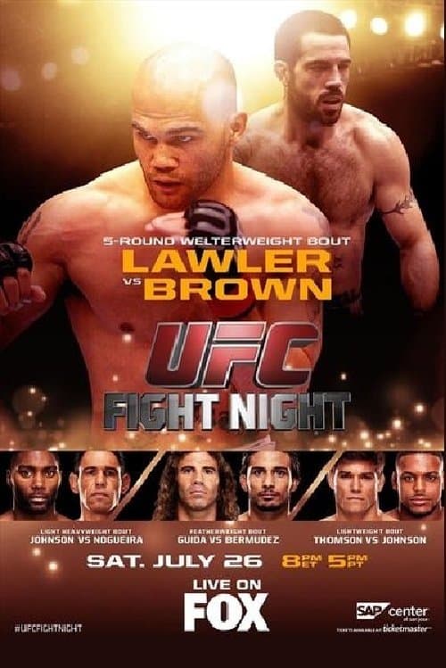 UFC on Fox 12: Lawler vs. Brownのポスター