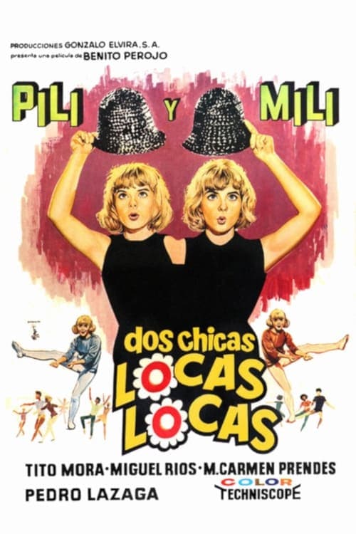 Dos chicas locas locasのポスター