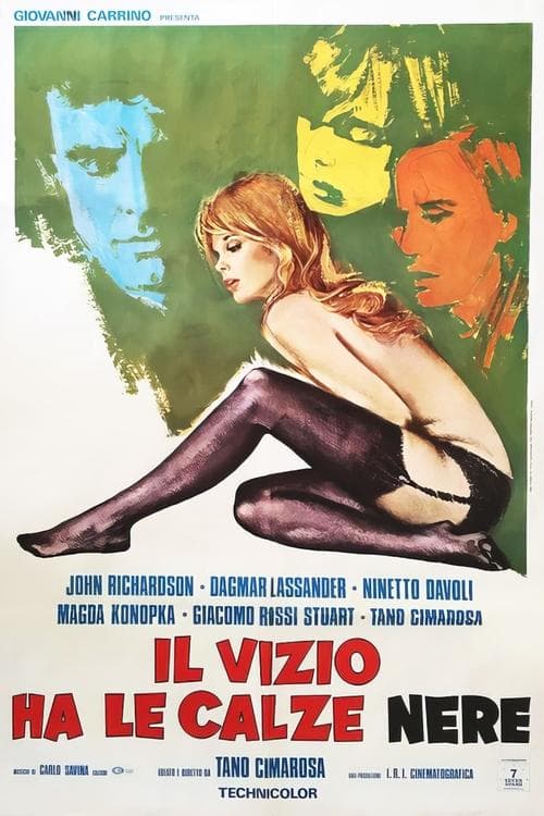 Il vizio ha le calze nereのポスター