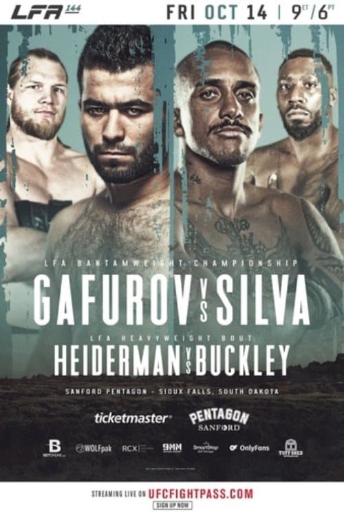 LFA 144: Gafurov vs. Silvaのポスター