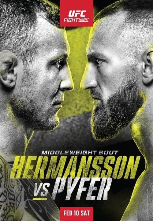 UFC Fight Night 236: Hermansson vs. Pyferのポスター