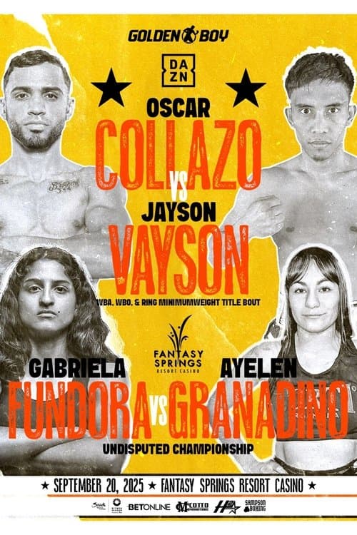Oscar Collazo vs. Jayson Vaysonのポスター