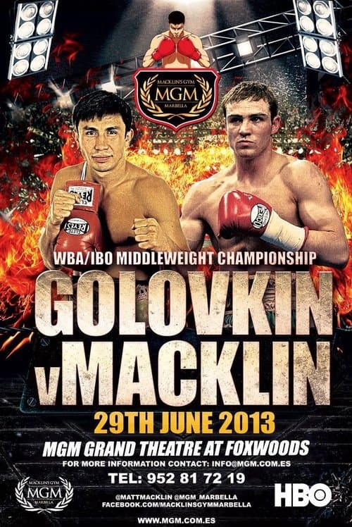 Gennady Golovkin vs. Matthew Macklinのポスター