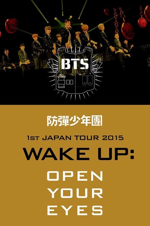 BTS 1st JAPAN TOUR 2015「WAKE UP:OPEN YOUR EYES」のポスター