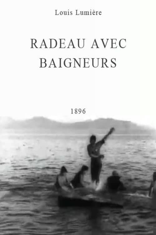 Radeau avec baigneursのポスター