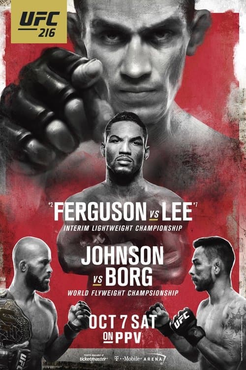 UFC 216: Ferguson vs. Leeのポスター