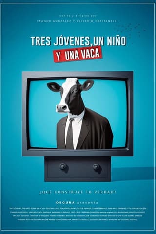 Tres jóvenes, un niño y una vacaのポスター
