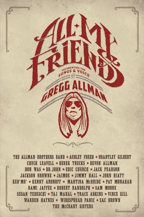 All My Friends - Celebrating the Songs & Voice of Gregg Allmanのポスター