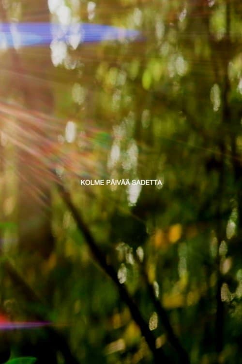 Kolme päivää sadettaのポスター