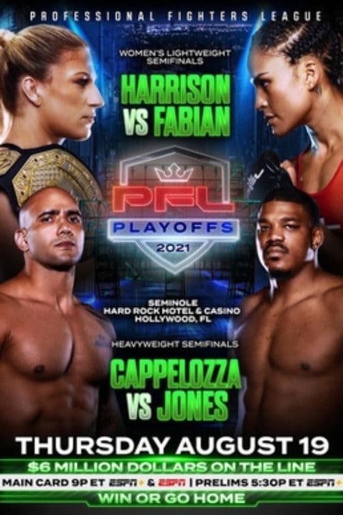 PFL 2021 #8: Playoffs - Harrison vs Fabianのポスター