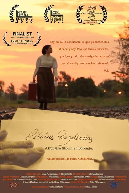 Palabras degolladas. Alfonsina Storni en Corondaのポスター
