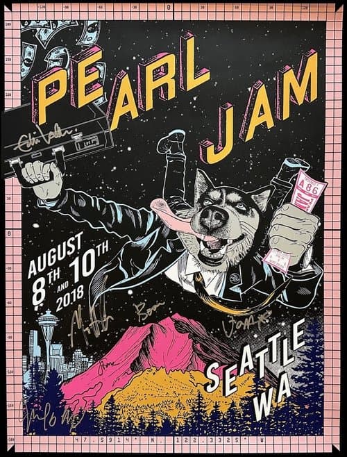 Pearl Jam Live from Safeco Field - Seattle 08.08.2018のポスター