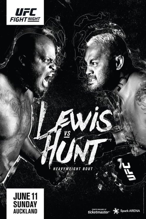 UFC Fight Night 110: Lewis vs. Huntのポスター
