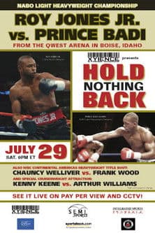 Roy Jones Jr vs. Prince Badi Ajamuのポスター