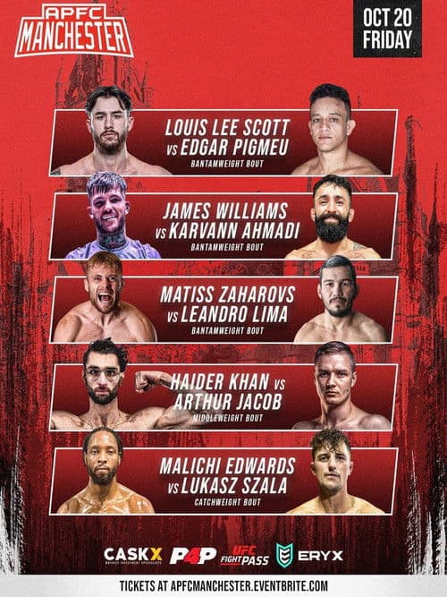 Anthony Pettis FC 8: Manchester Fight Nightのポスター