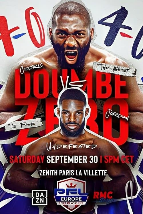 PFL 2023 Europe #3: Playofḟs - Doumbé vs. Zéboのポスター