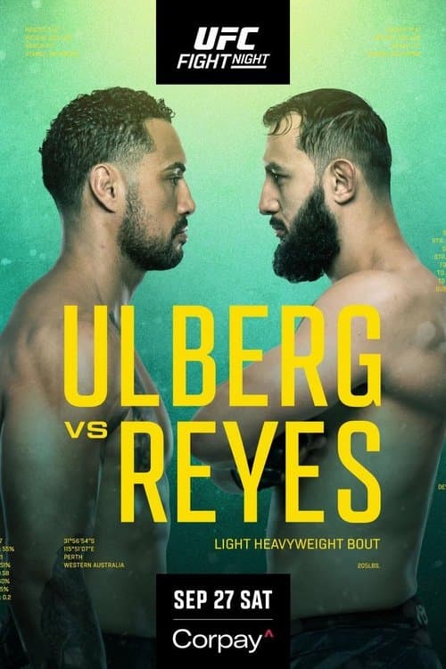 UFC Fight Night 260: Ulberg vs. Reyesのポスター