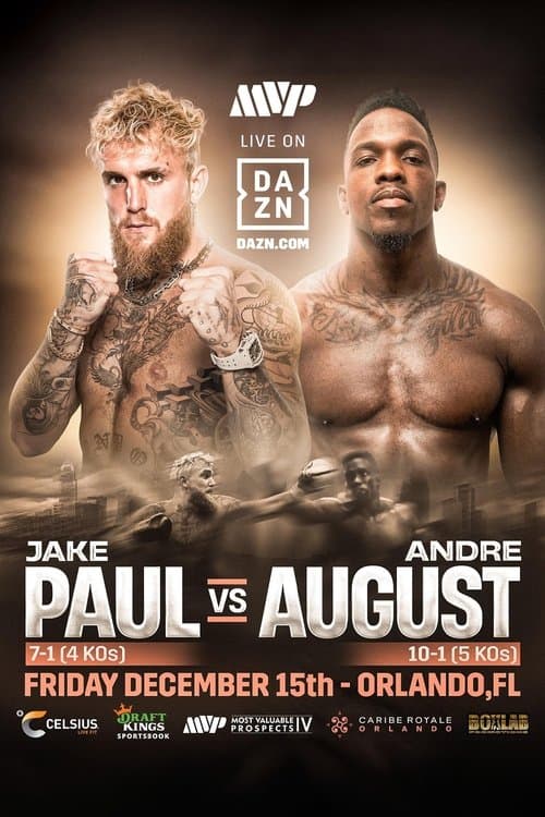 Jake Paul vs. Andre Augustのポスター