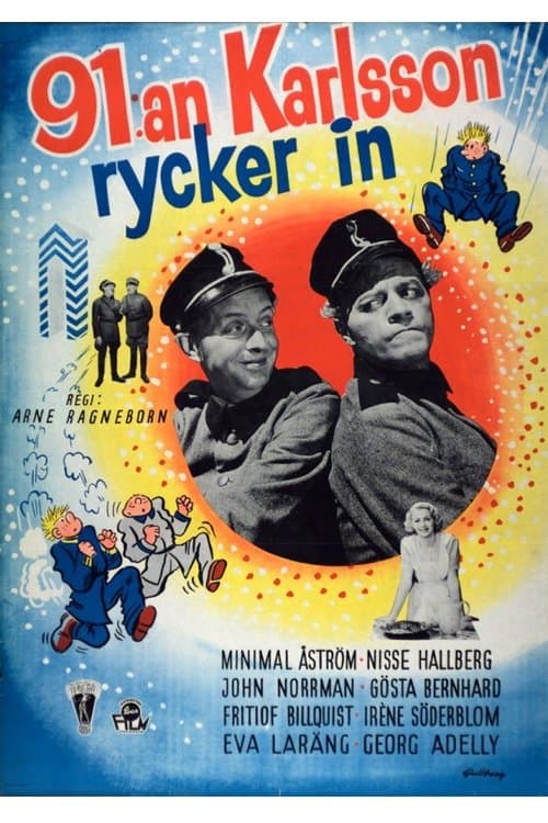91:an Karlsson rycker inのポスター