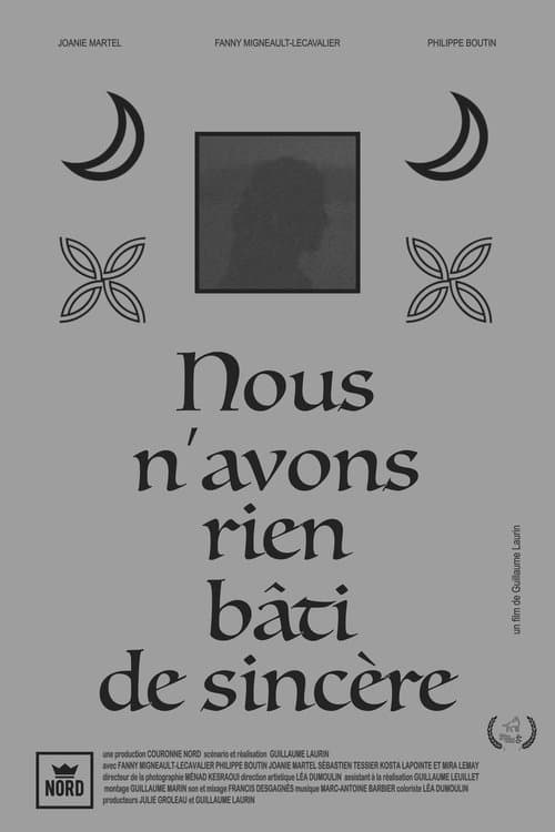 Nous n'avons rien bâti de sincèreのポスター