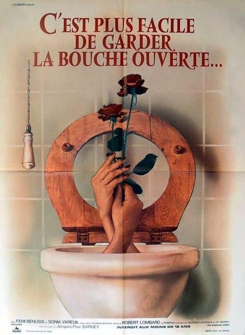 C'est plus facile de garder la bouche ouverteのポスター