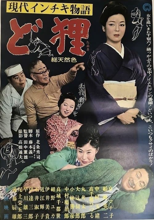 現代インチキ物語　ど狸のポスター