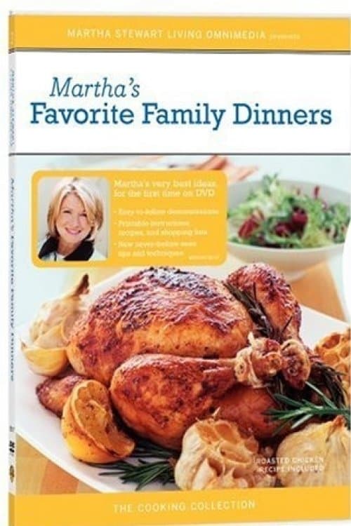 Martha Stewart Cooking: Favorite Family Dinnersのポスター