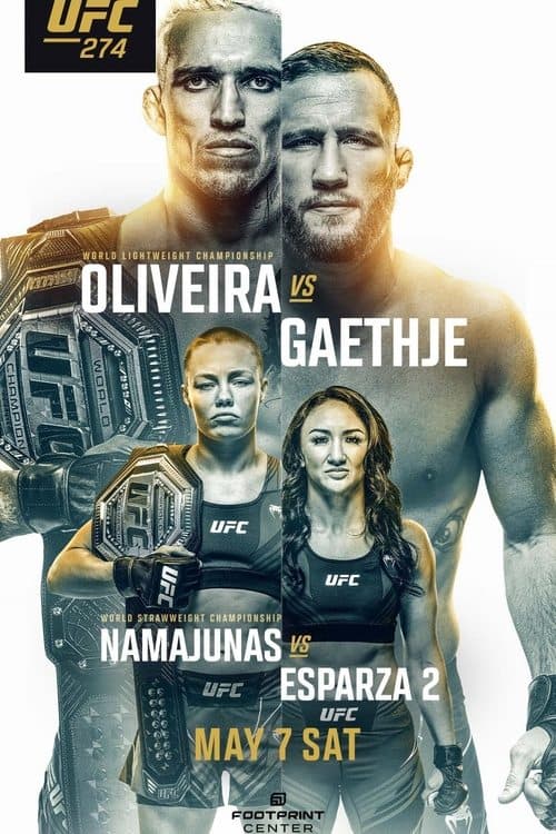 UFC 274: Oliveira vs. Gaethjeのポスター