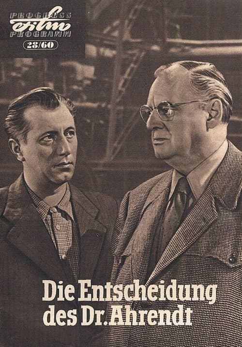 Die Entscheidung des Dr. Ahrendtのポスター