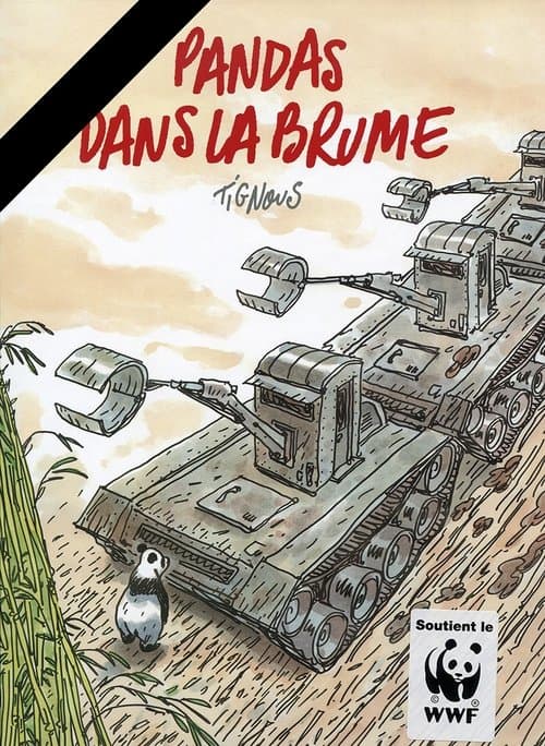 Pandas dans la brume: Dépliantのポスター