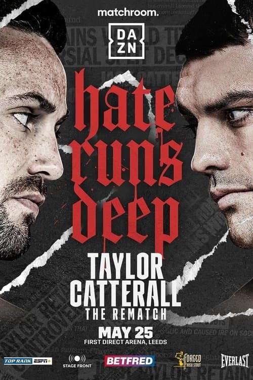 Josh Taylor vs. Jack Catterall IIのポスター