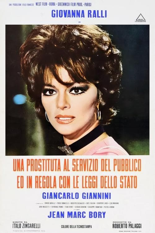 Una prostituta al servizio del pubblico e in regola con le leggi dello statoのポスター