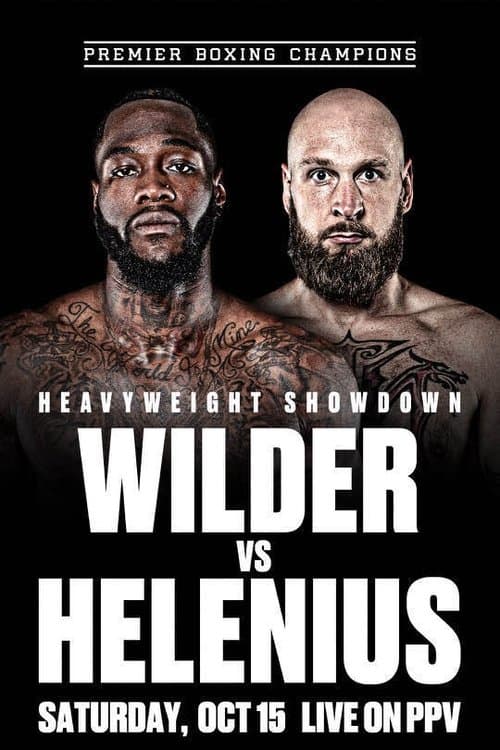Deontay Wilder vs. Robert Heleniusのポスター
