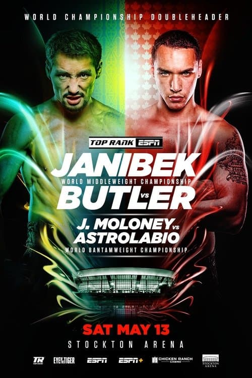 Janibek Alimkhanuly vs. Steven Butlerのポスター