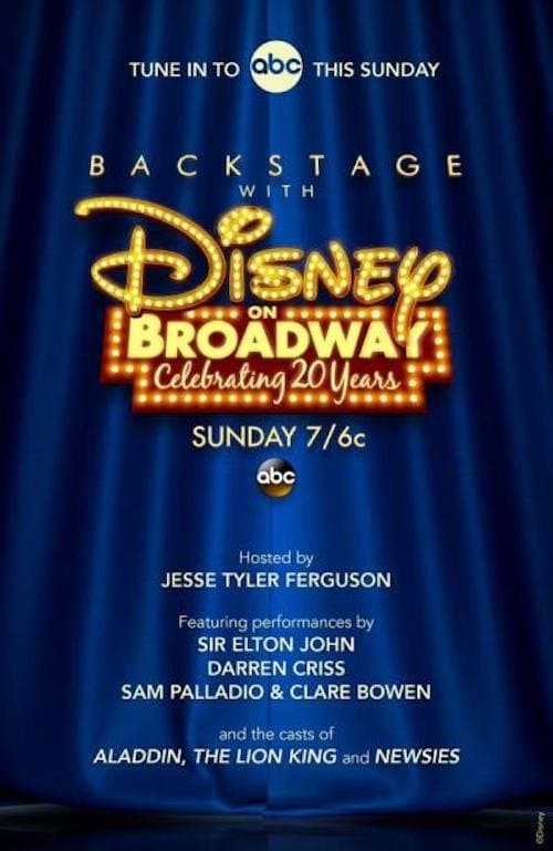 Backstage With Disney on Broadway: Celebrating 20 Yearsのポスター
