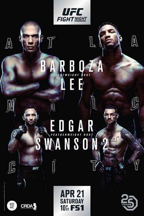 UFC Fight Night 128: Barboza vs. Leeのポスター