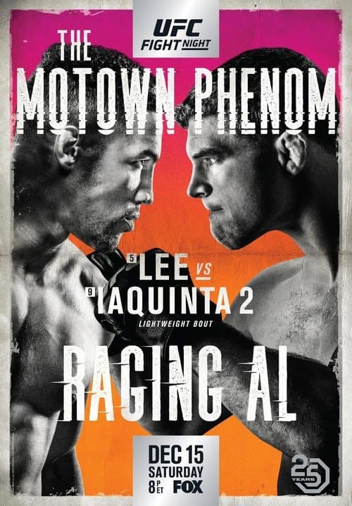 UFC on Fox 31: Lee vs. Iaquinta 2のポスター