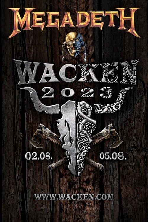 Megadeth - Live at Wacken Open Air 2023のポスター