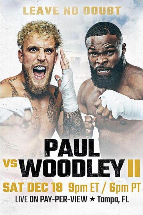 Jake Paul vs. Tyron Woodley IIのポスター