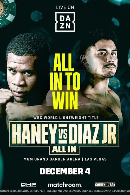 Devin Haney vs. JoJo Diazのポスター