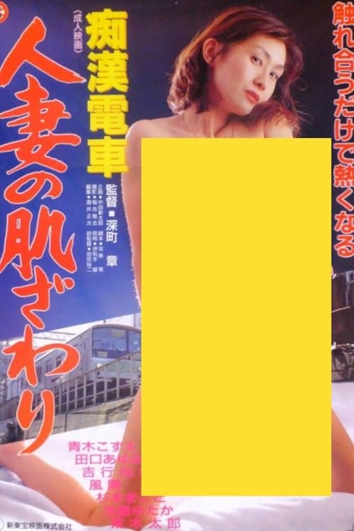 痴漢電車　人妻の肌ざわりのポスター