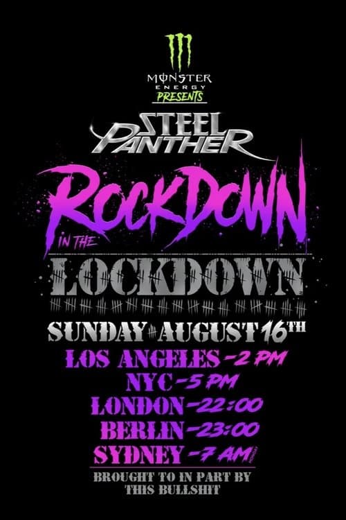 Steel Panther - Rockdown In The Lockdownのポスター