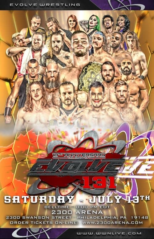 EVOLVE 131-- 10th Anniversaryのポスター