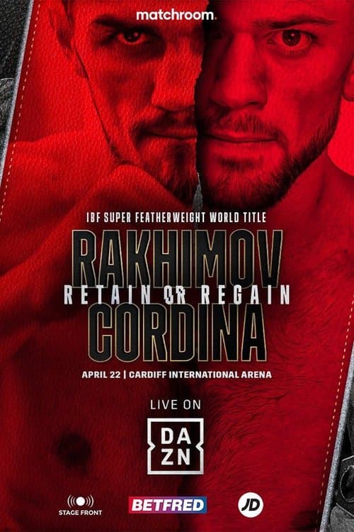 Shavkatdzhon Rakhimov vs. Joe Cordinaのポスター
